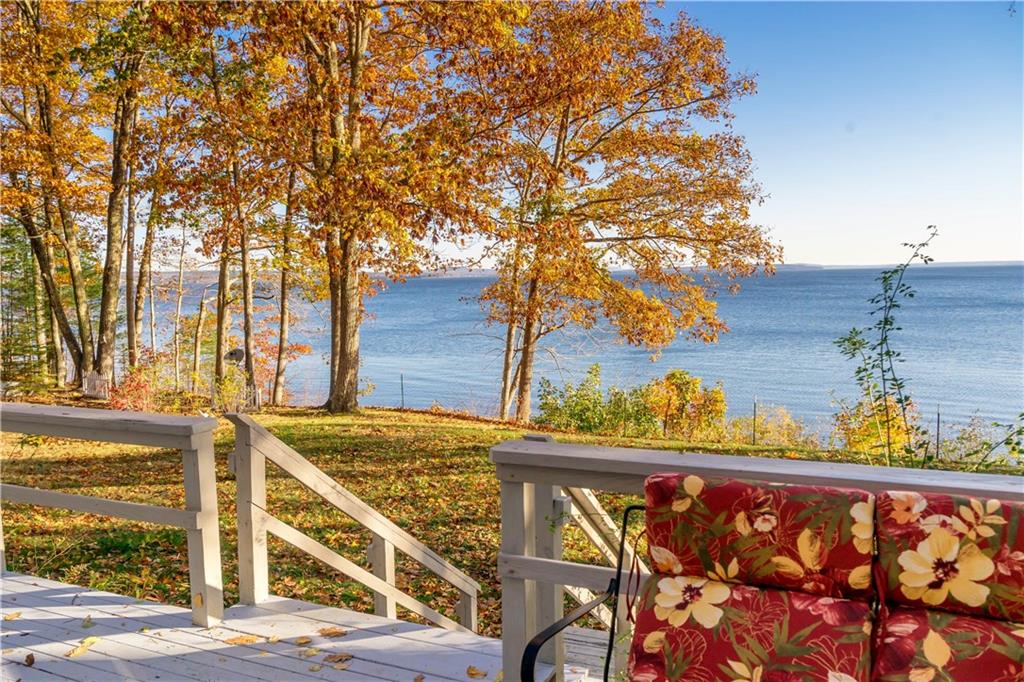 Oceanfront home on Penobscot Bay - Waterfront Deck - Northport Maine - for sale