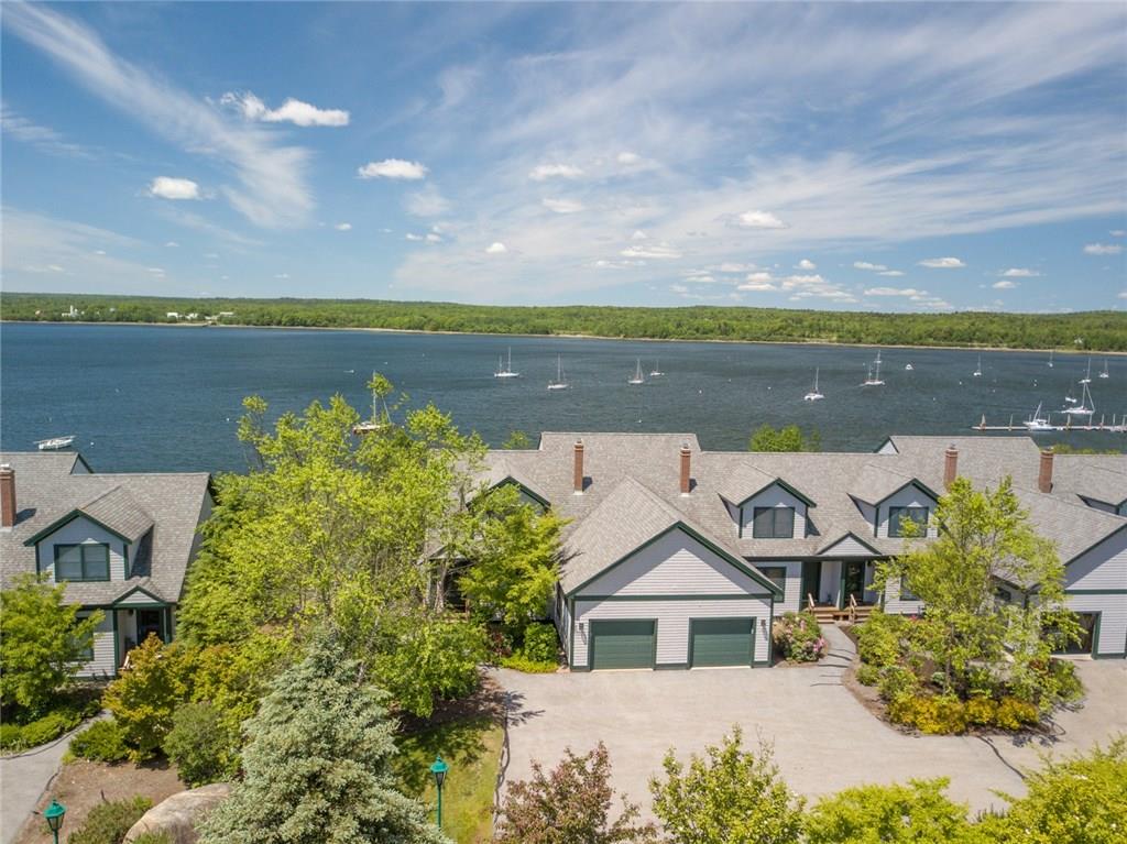 Embrace Maine coastal living ocean's edge waterfront condo overlooking the harbor at Stockton Springs 