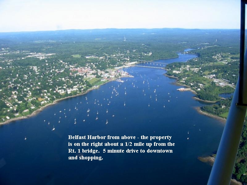 Belfast Harbor on Penobscot Bay in Maine
