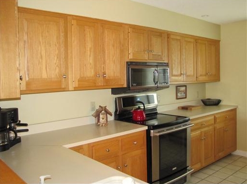 Updated kitchen in condo for sale in Lincolnville, Maine