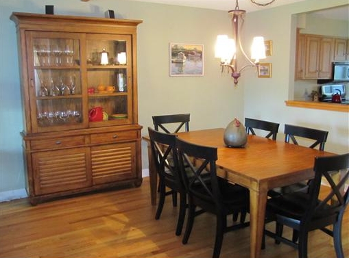 Dining Room of a Water View Condo with Views of Penobscot Bay