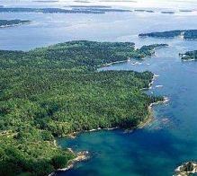 Arial Photo of Maine Coast and Islands