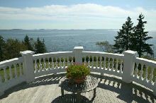 From the deck of a Maine oceanfront estate on the coast of Maine