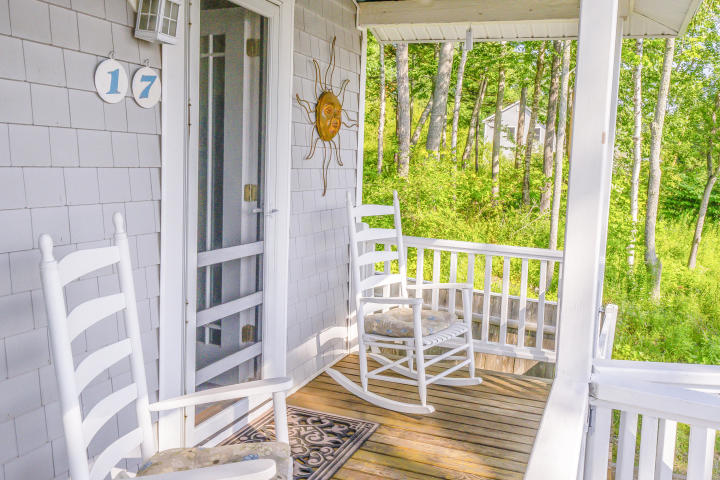 Maine Ocean View Cottage Porch